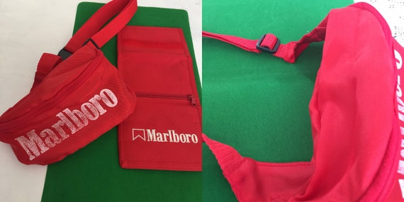 Vintage Set marlboro fanny pack and wallet/Credit… - image 6