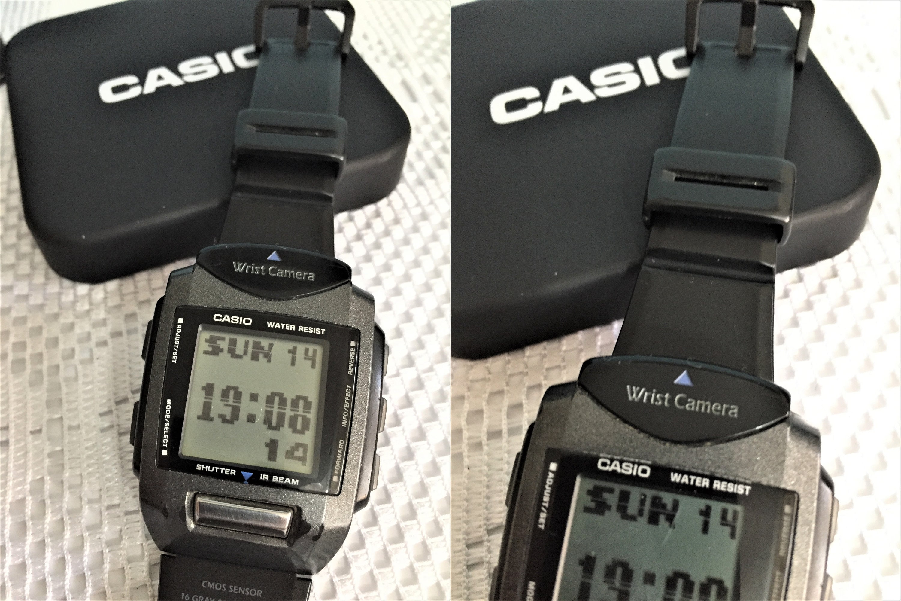 Rare Casio WQV-1 Wrist Camera Watch Module 2220/ Orginal Strap 