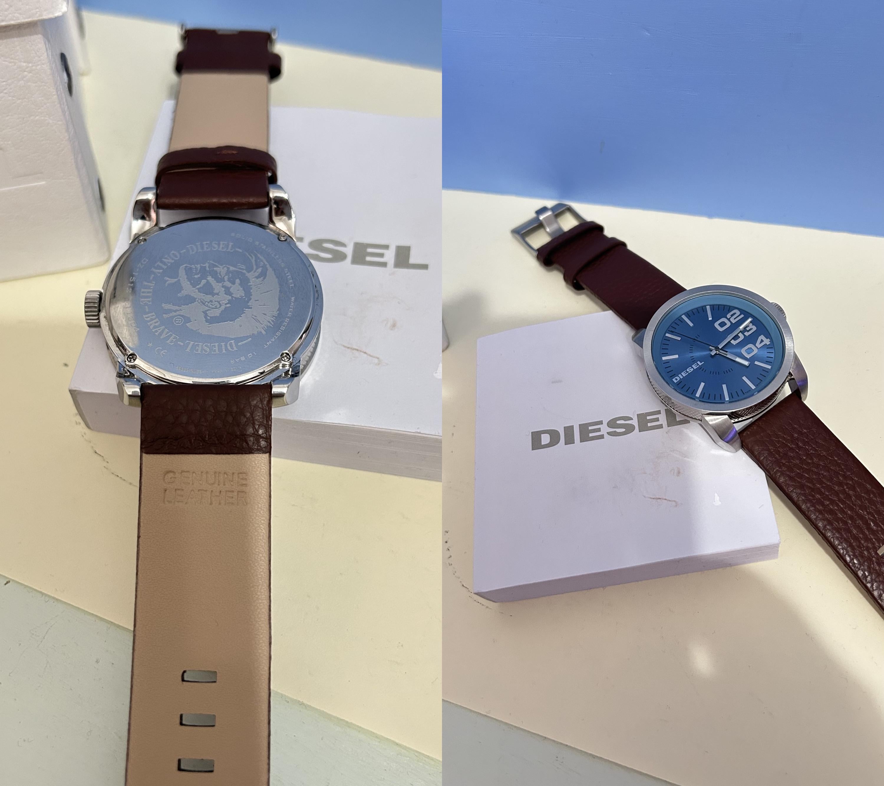 Men Diesel Dz-1512 Watch Classic Vintage Style /unused Genuine