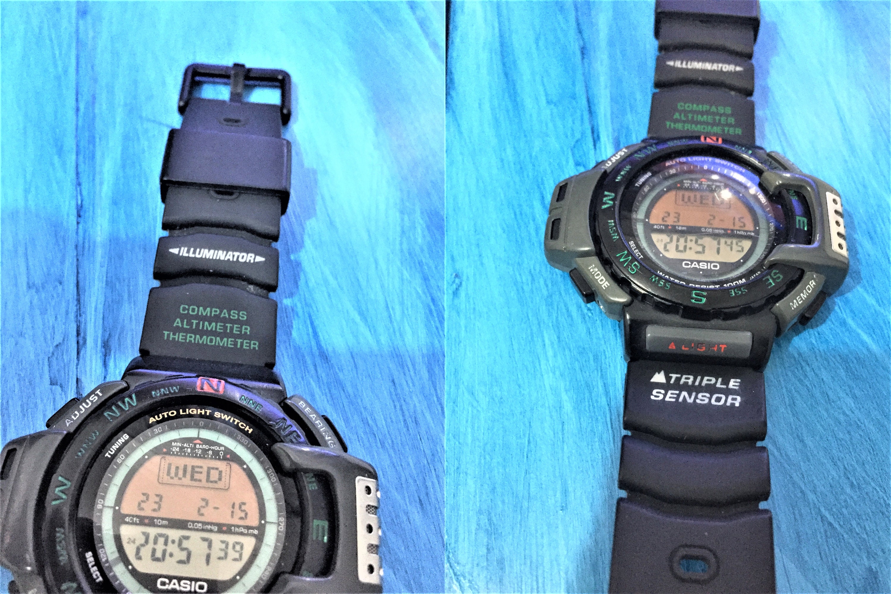 Vintage heren Casio PRT Pro Prt 40 module 1470 TEK horloge drievoudige sensor module 1470 drievoudige sensor polshorloge ZEER goede staat Etsy Nederland