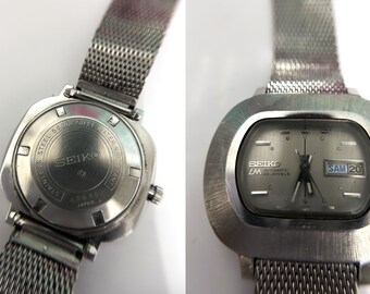 ULTRA RARE Vintage Seiko 5606-5011 Automatic 23 Jewels Ellipse
