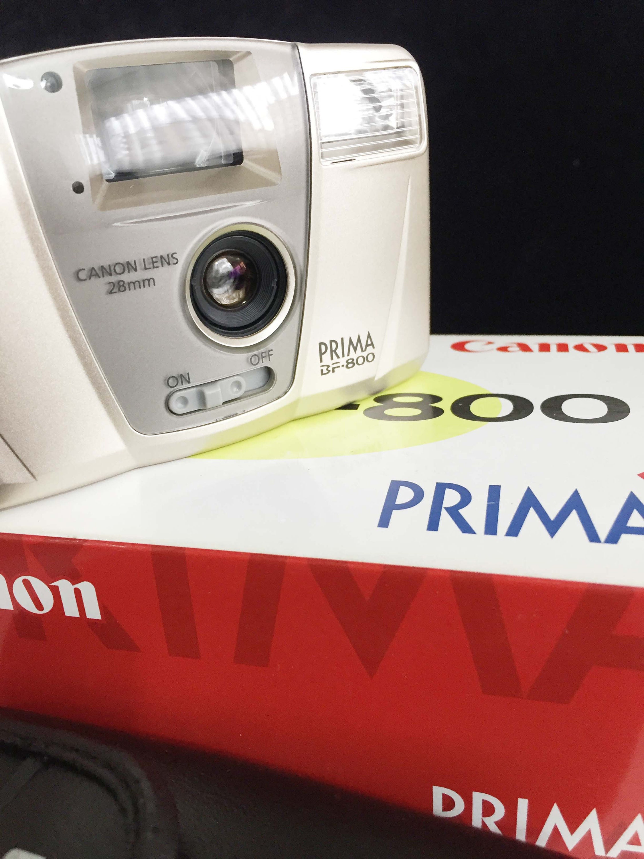 未使用のビンテージ Canon Prima BF-800、ポイント アンド