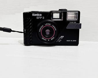 Vintage Konica EFP 3 Camera/ Compact Camera /with Battery/ Konica