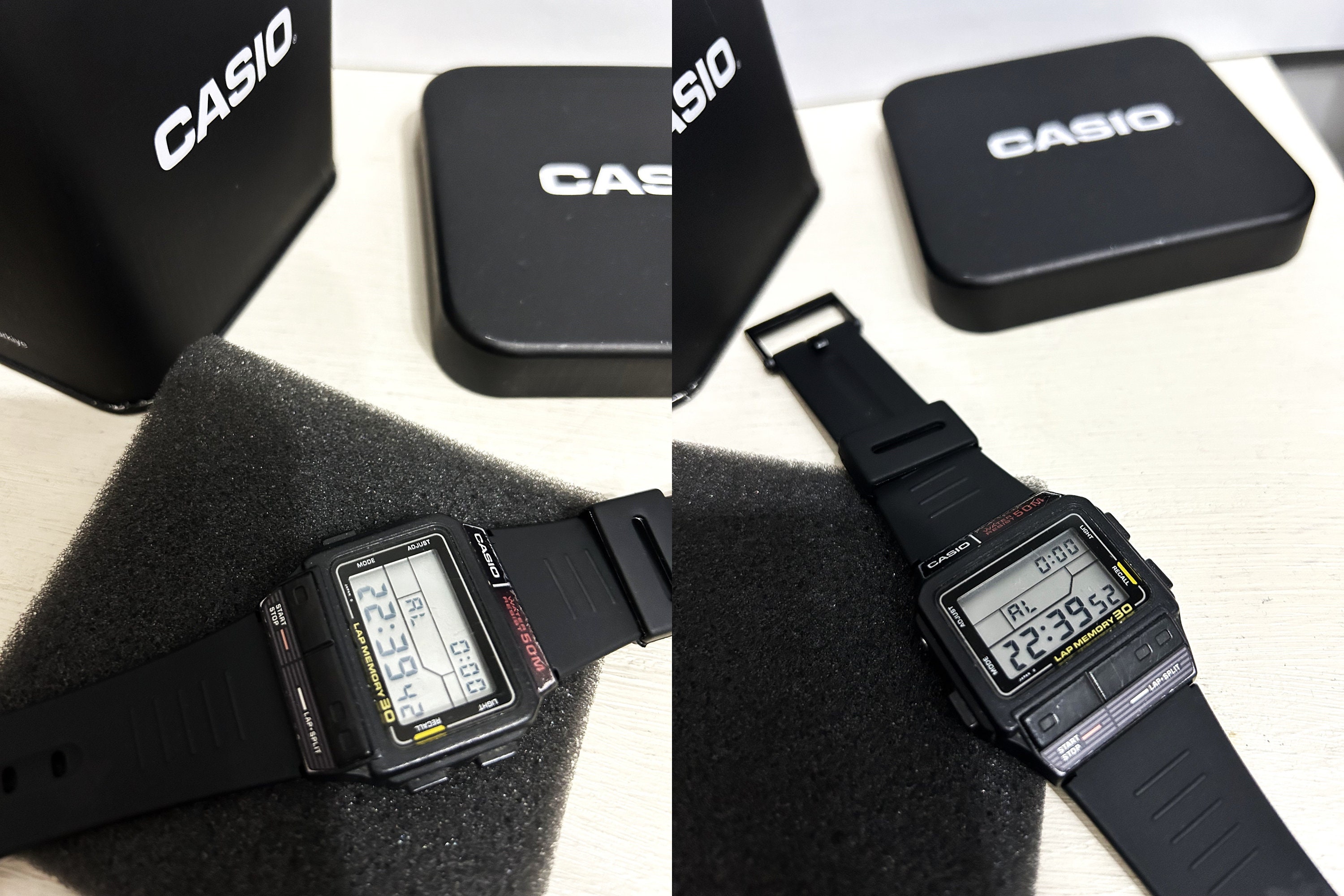 Casio SDB-300W Black Version Watch Module 503 Vintage Very
