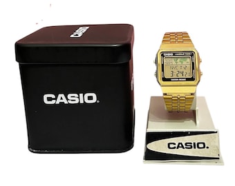 CASIO 　AL180 バッテリーレス　日本製 CASIO AL-180 mod 686 Batteryless Men Digital Watch JAPAN