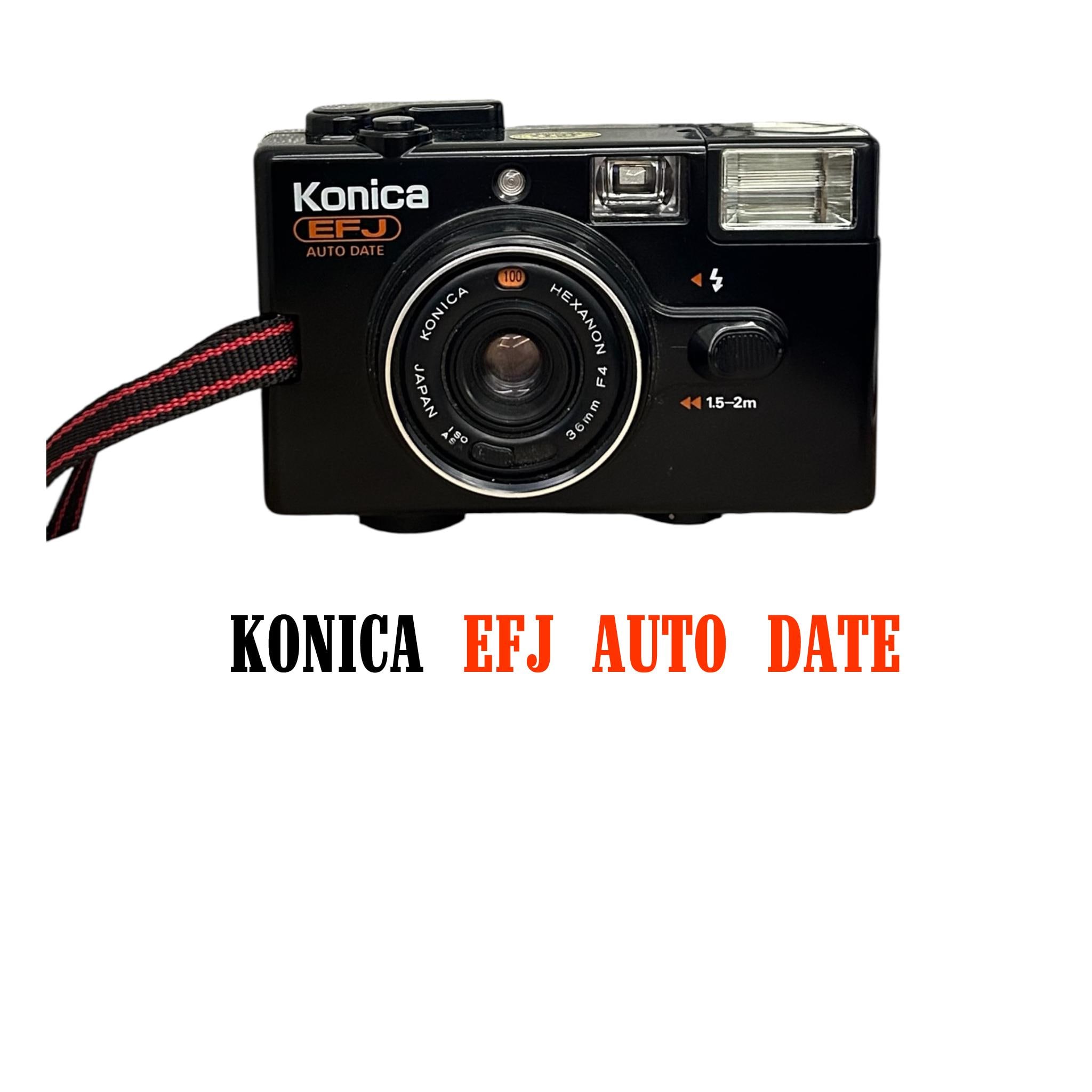 Vintage Konica EFJ Auto Date 35mm Film Camera - Tested & Working