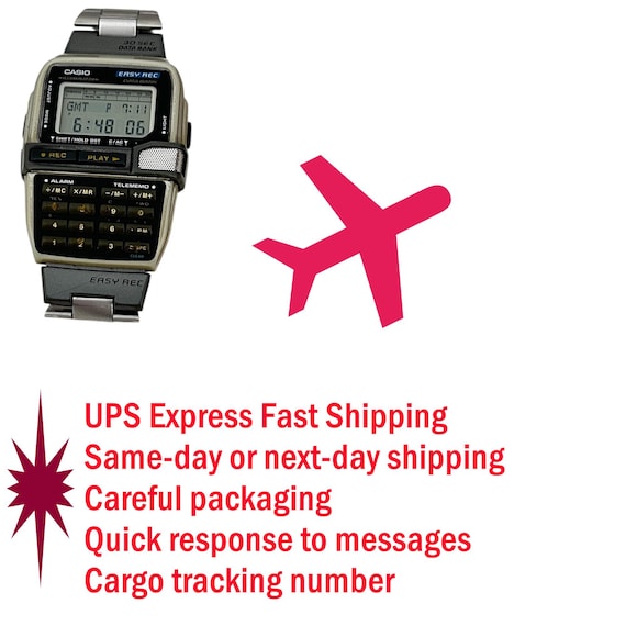 Vintage Casio DBC-V500 Easy Rec Data Bank Wrist W… - image 2