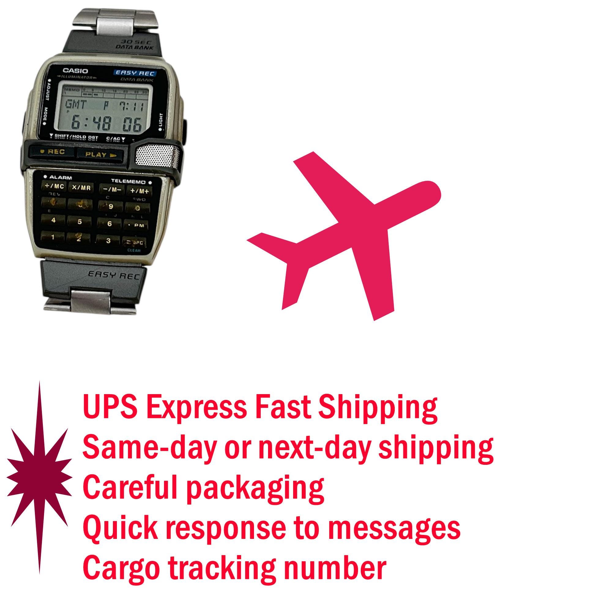 Vintage Casio DBC-V500 Easy Rec Data Bank Wrist Watch Telememo