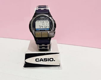 Vintage Casio Db-v30 Easy- Rec Databank 30 Second Voice Recorder Digital  Watch/ Modüle 1590 Korean/1st series very good condition