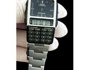Vintage Casio ABC-30 Data Bank Watch: Digital Analog Calculator
