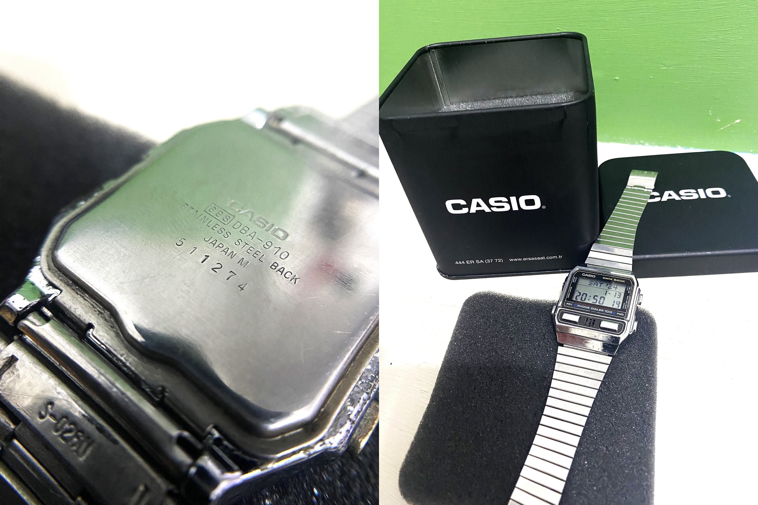 Data Bank Casio DBA-910 VERY RARE/ Phone Dialer Japan Men Data Bank Casio DBA-910 VERY RARE/ Phone Dialer Japan Men
