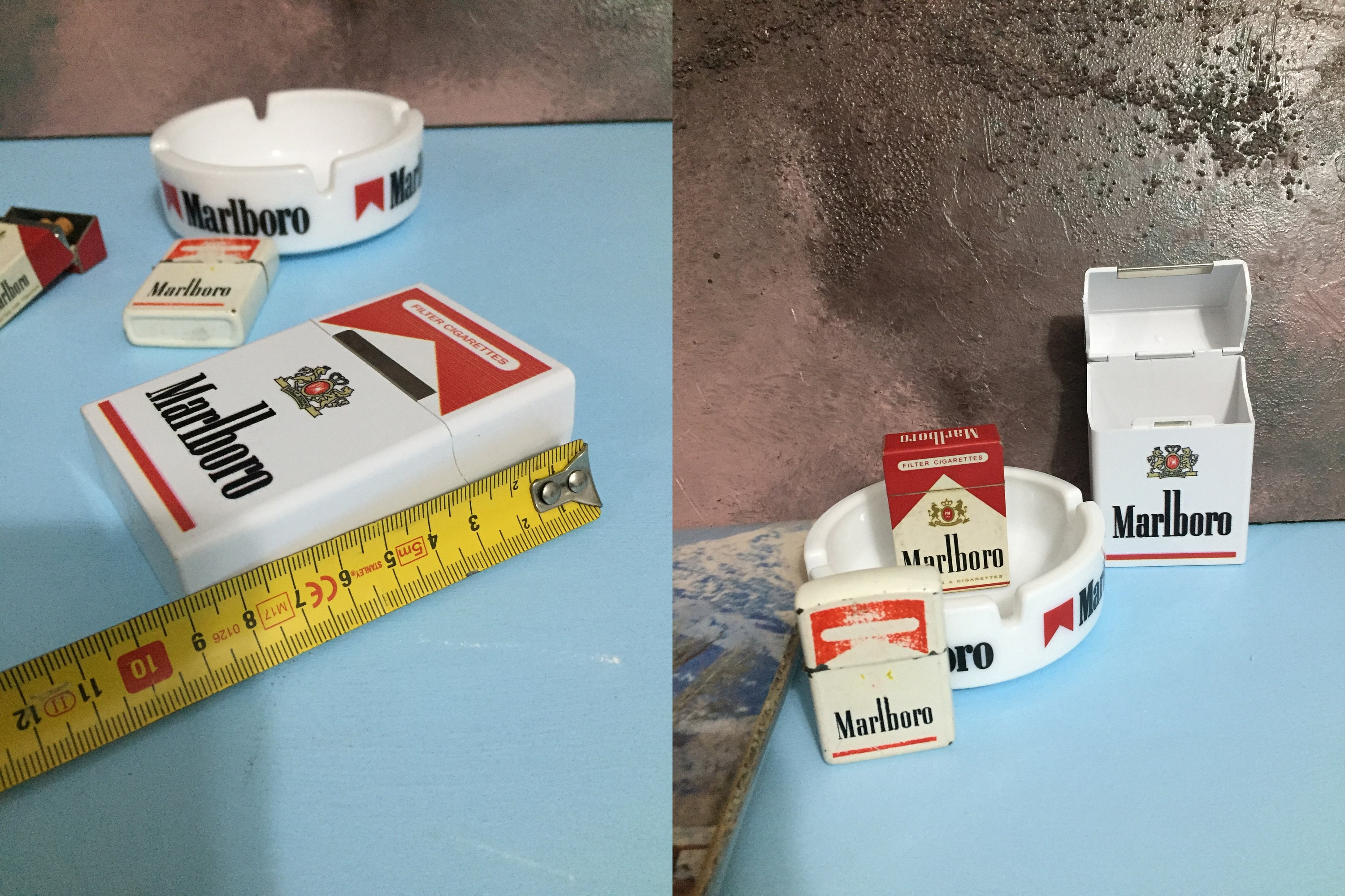 Vintage Set (3) Collectibles Rare Marlboro Collectible Vintage Set (3) Collectibles Rare Marlboro Collectible