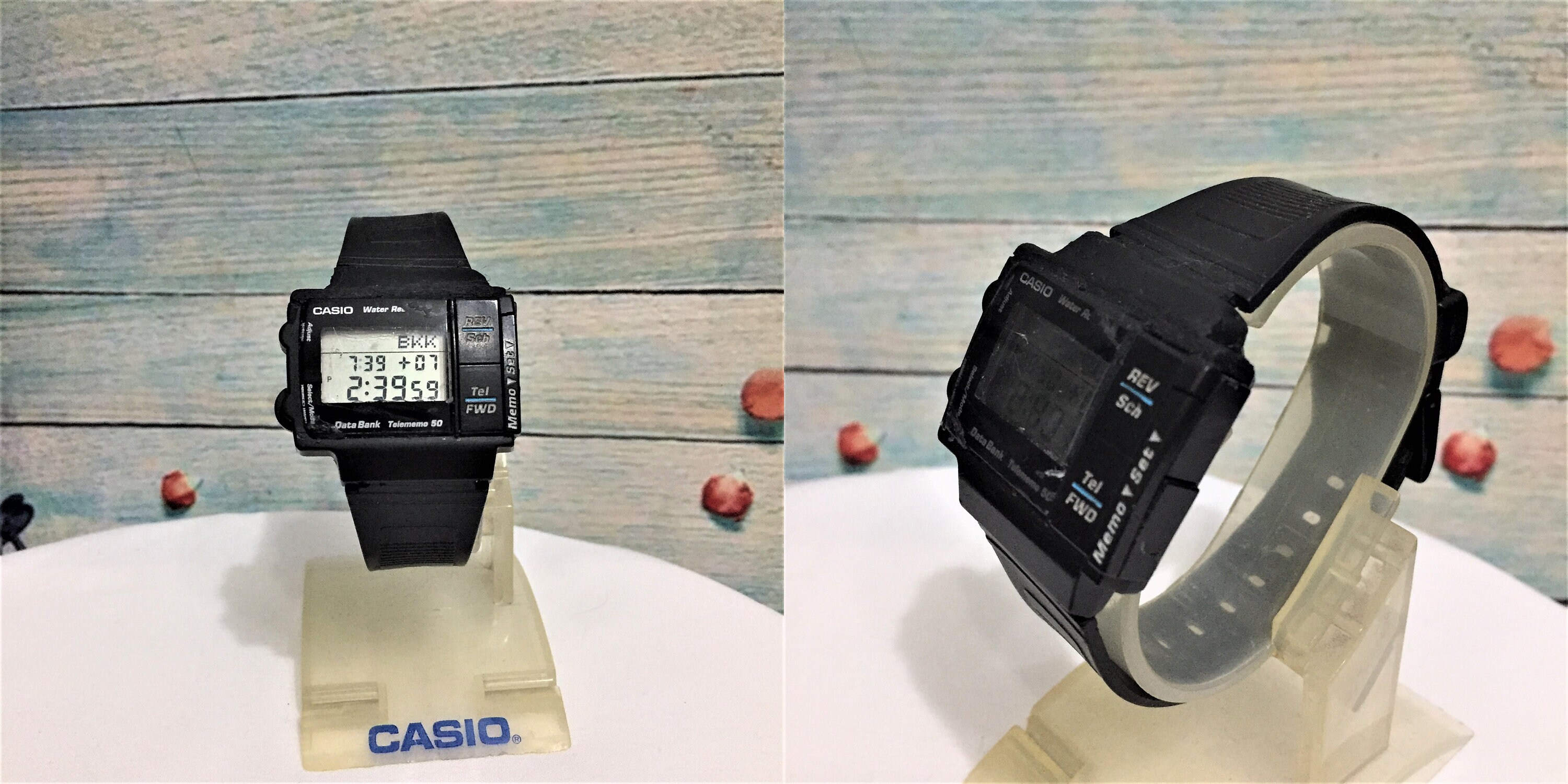 希少なカシオ DB-57W レトロコレクターズウォッチ/データバンク DB 57w