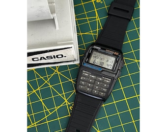 RARE Vintage Casio DBC-80 Databank World Time Calculator Watch