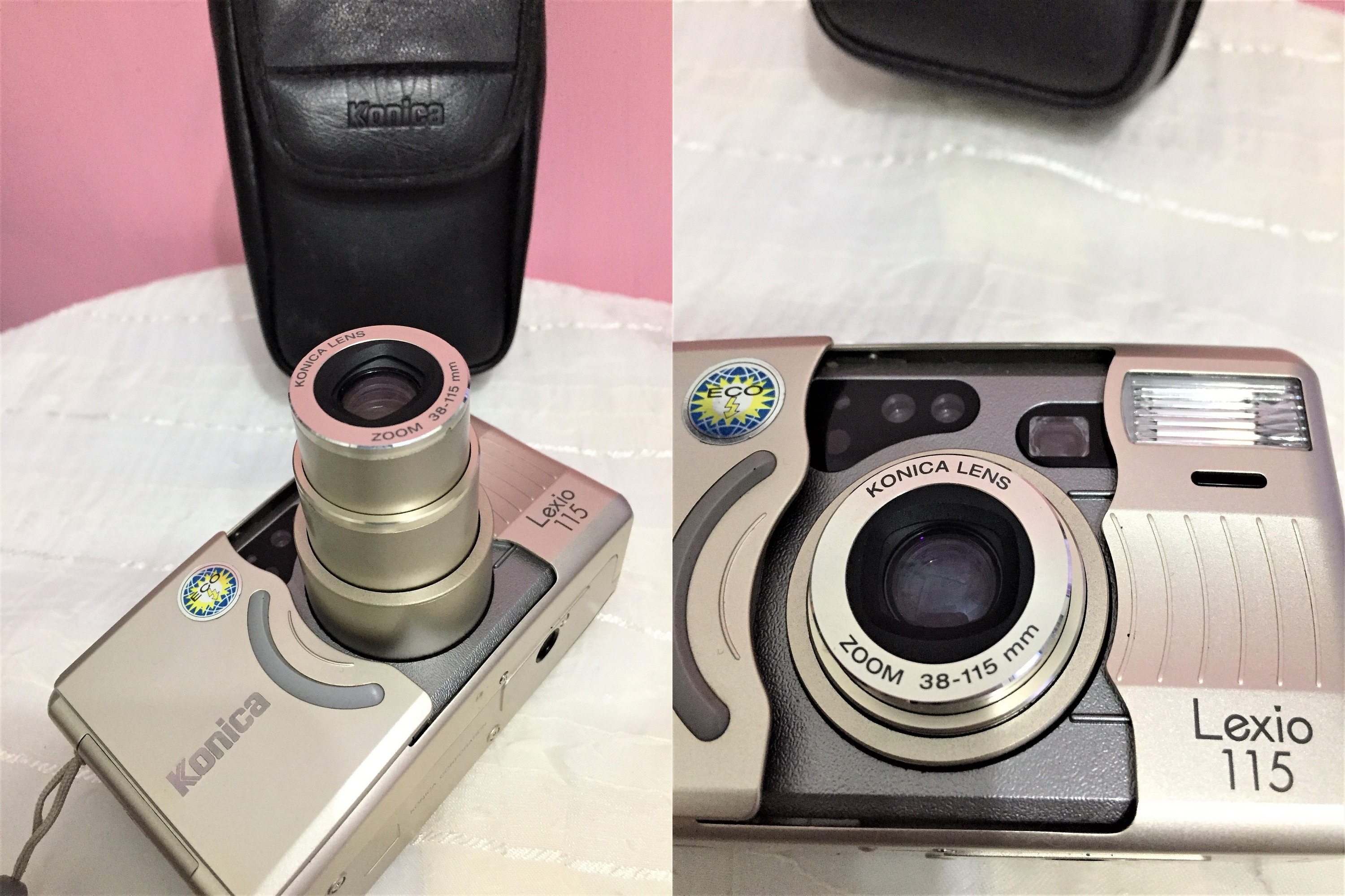 Vintage Konica Lexio 115 Compact Point and , 35mm Film Camera