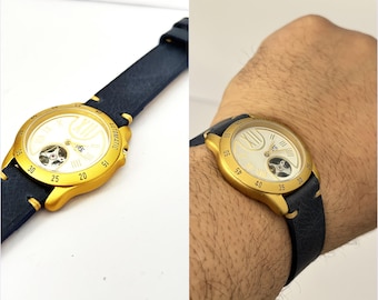 Reloj Citizen Adec con correa automática hecha a mano, elegante