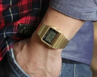 RARE GOLD Tone Casio DB-310 Data Bank Watch Module 871/data Bank