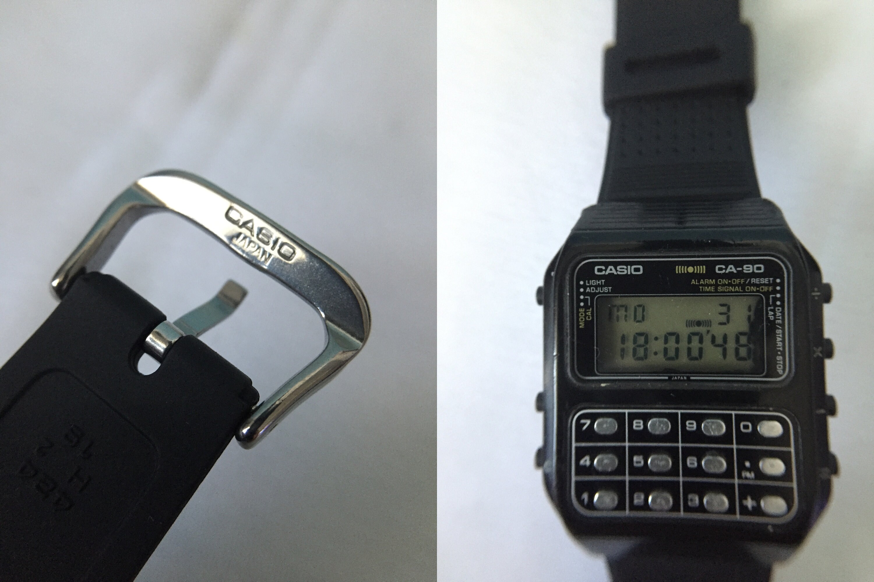 Vintage Casio CA-90 / Digital Calculator Japan Made Watch