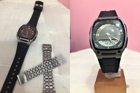 Casio aw 81 set analog time hotsell