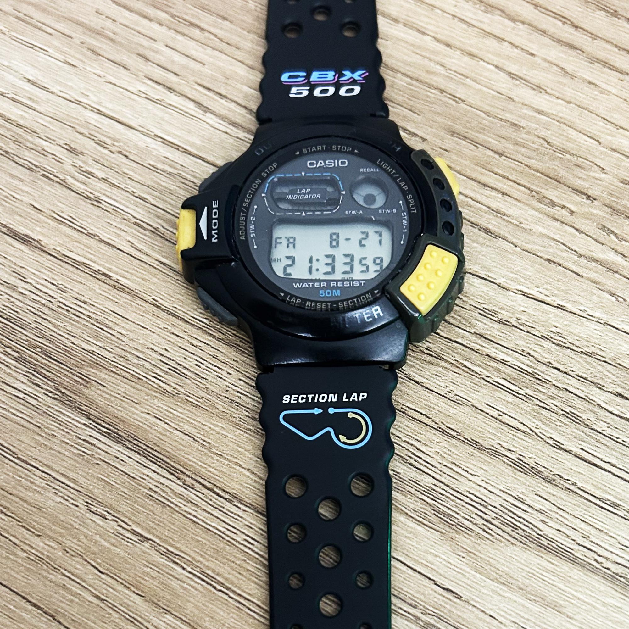 Vintage Casio CBX-500 Digital Watch: Collectible 1990s Model With