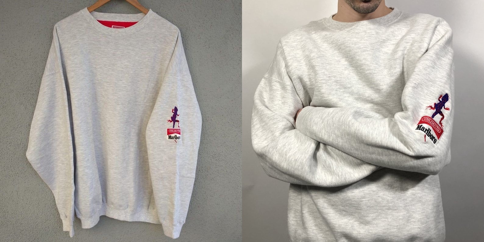 Vintage 90s Marlboro Unlimited Adventure Team Sweatshirt Gray/ - Etsy