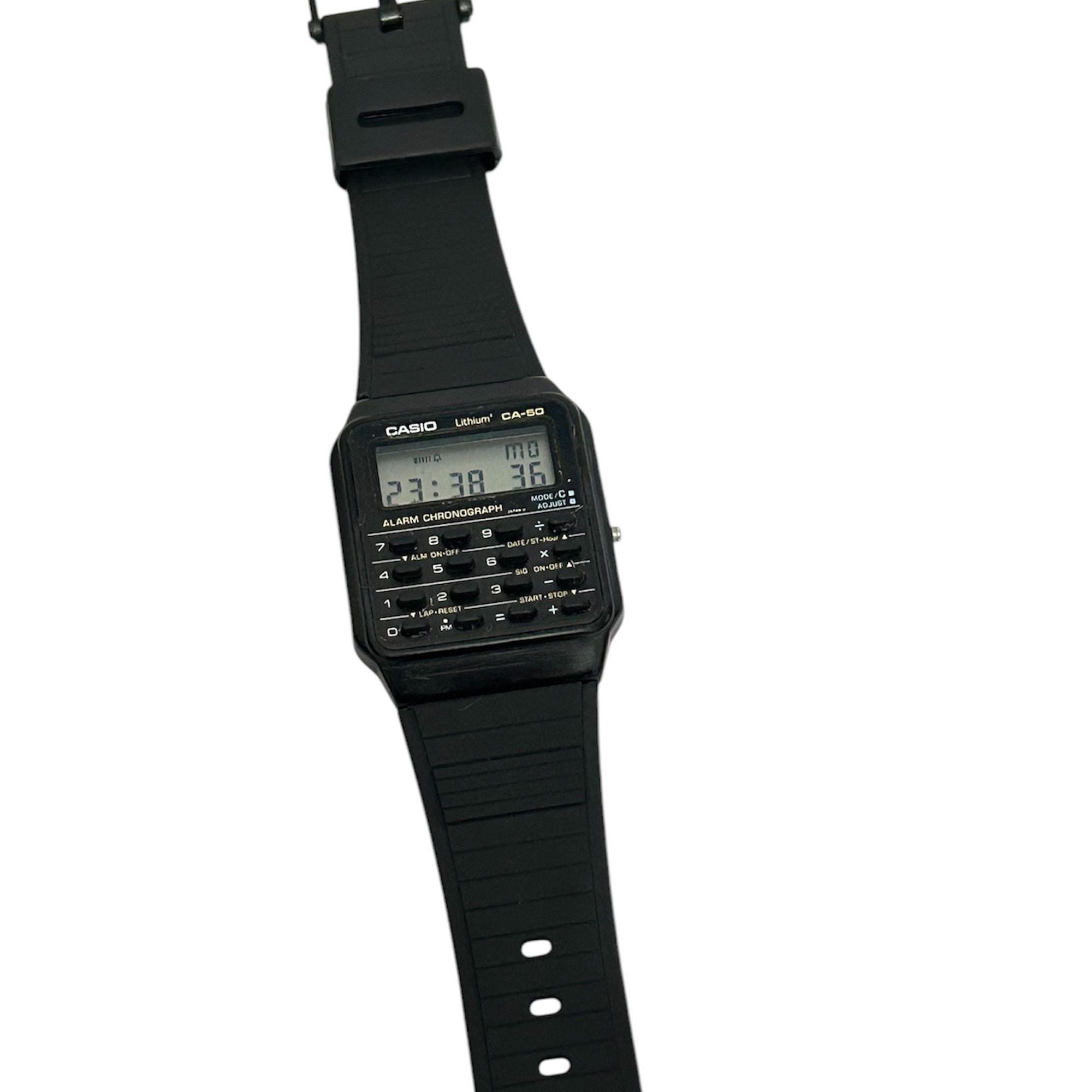 カシオ CA-50 電卓付き腕時計、カシオ ヴィンテージ腕時計、カシオ