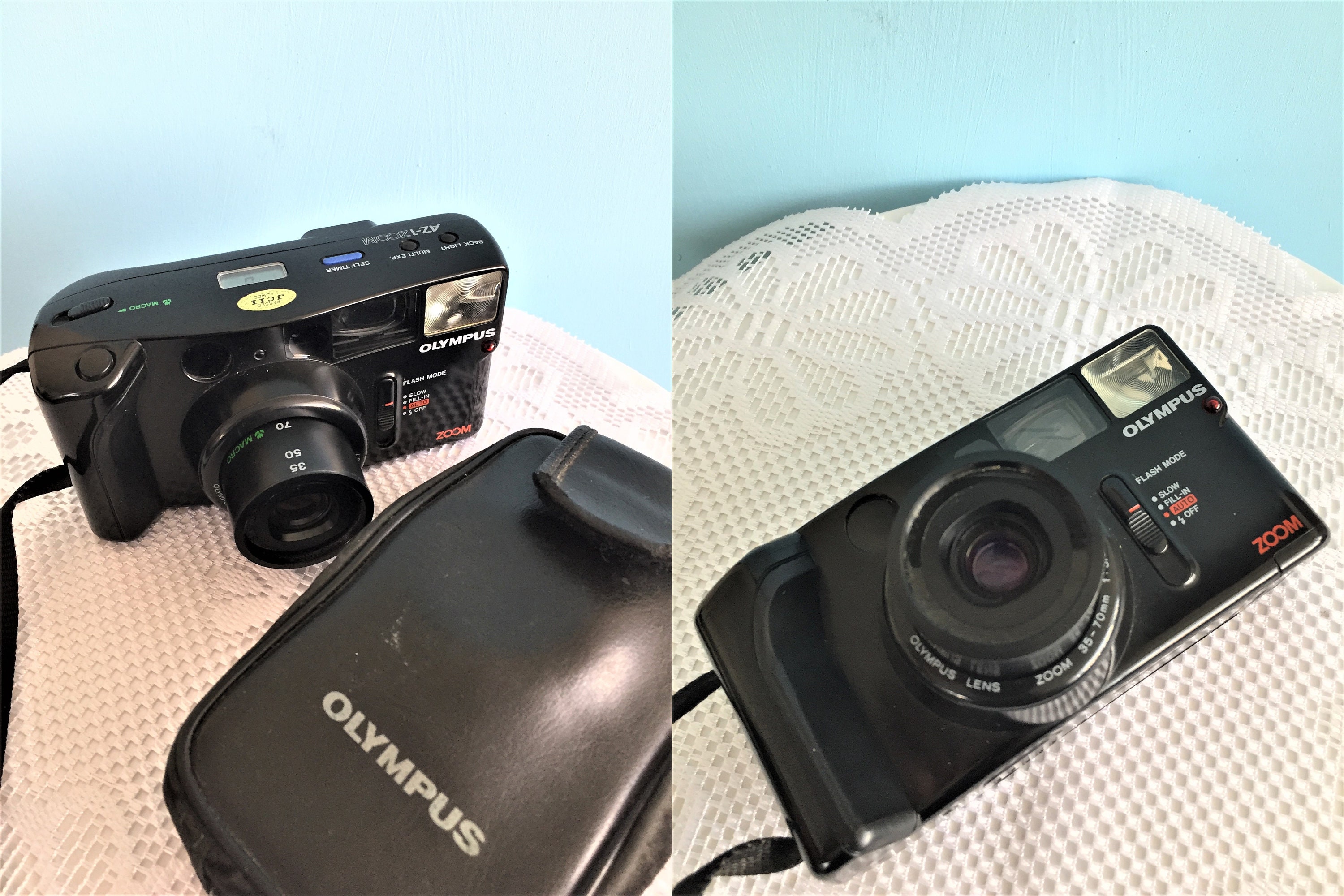 ヴィンテージ オリンパス AZ-1、フィルムカメラ、35 mm、アナログ