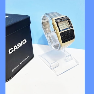 CASIO カシオ 腕時計 メンズ 昭和 レトロ データバンク シルバー
