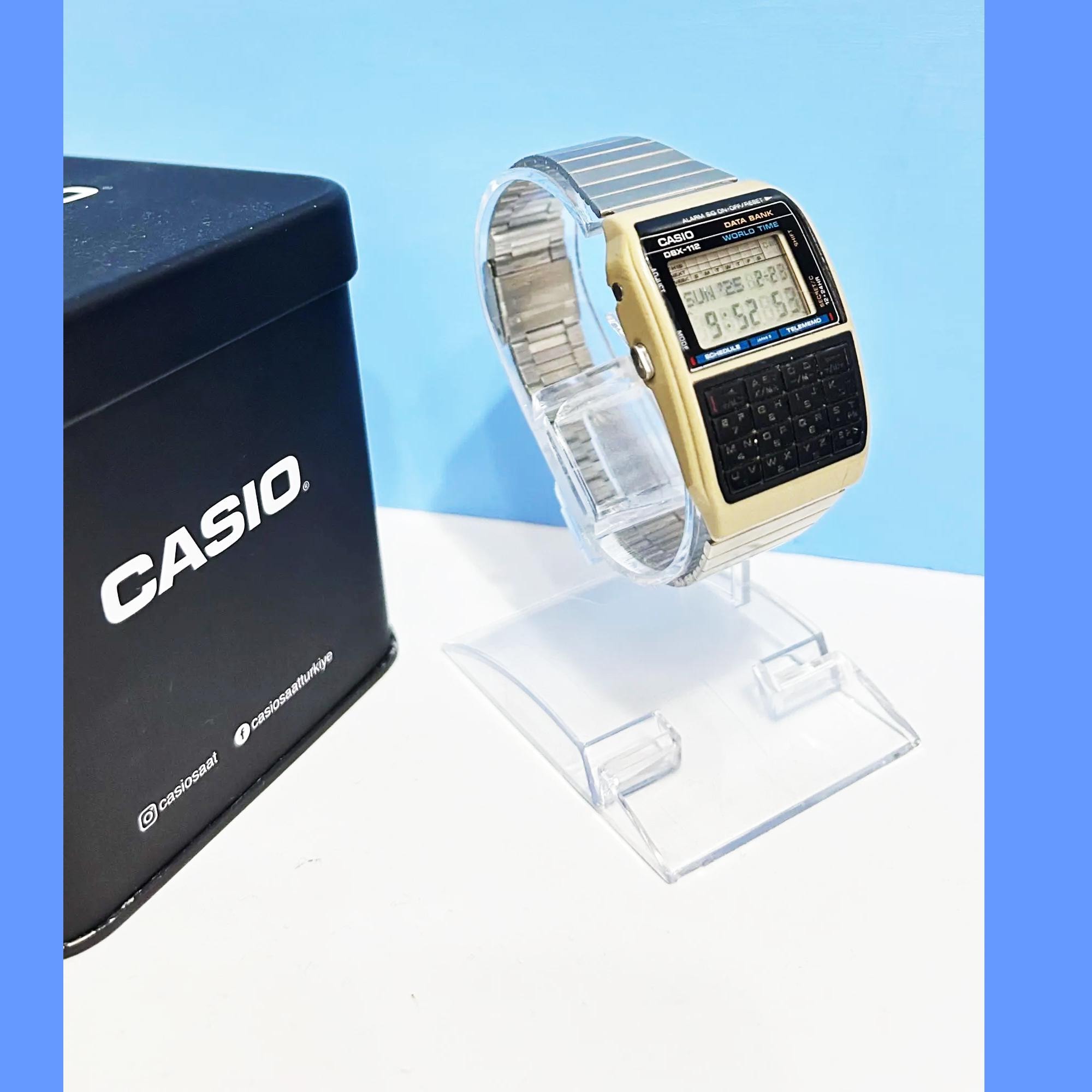 CASIO ヴィンテージ データバンク DBX-112、レトロ、オメガ カシオ