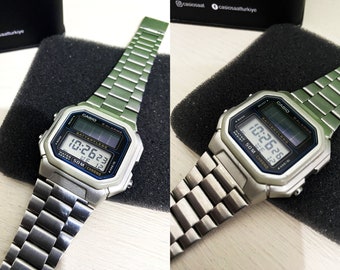 Casio AL-190W SOLAR Power / 3274 Module) LCD Digital Watch / Very