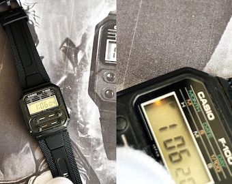 ULTRA RARE Casio F-100 First Digital Watch First Plastic Watch