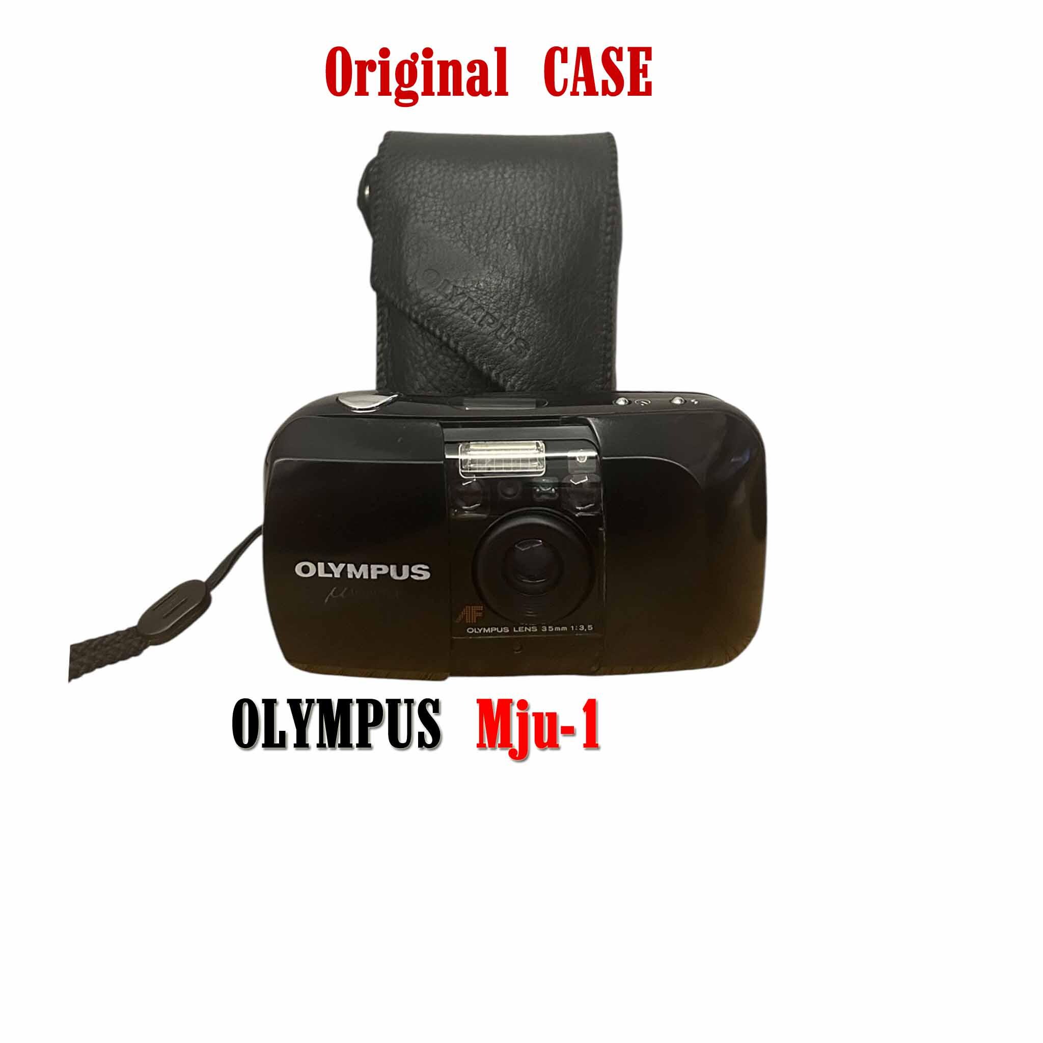 Olympus Mju-1 35mm Film Camera With Original Leather Case