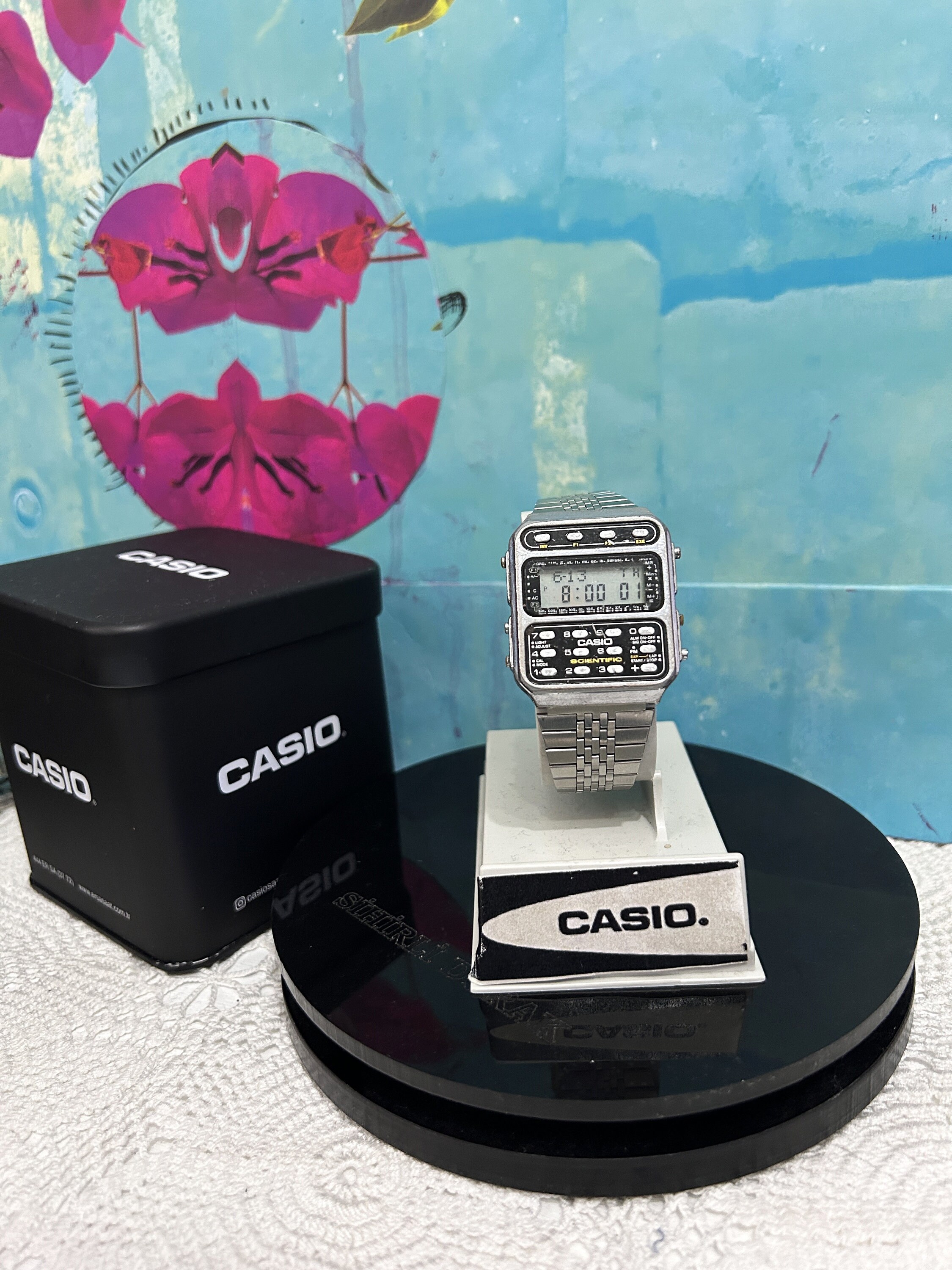 RARE Vintage Casio CFX 200 Calculator Watch Mod:197 Japan in RARE Vintage Casio CFX 200 Calculator Watch Mod:197 Japan in