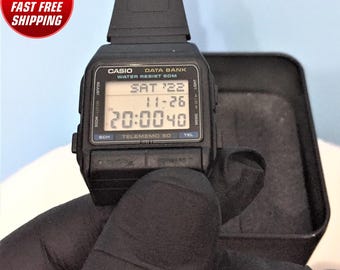 Vtg & Very Rare Casio DBC-1500 Databank 150 Memory Wrist Vtg & Very Rare Casio DBC-1500 Databank 150 Memory Wrist