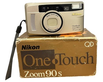 Vintage Nikon One Touch Zoom 90s Camera (full Set, Tested Working