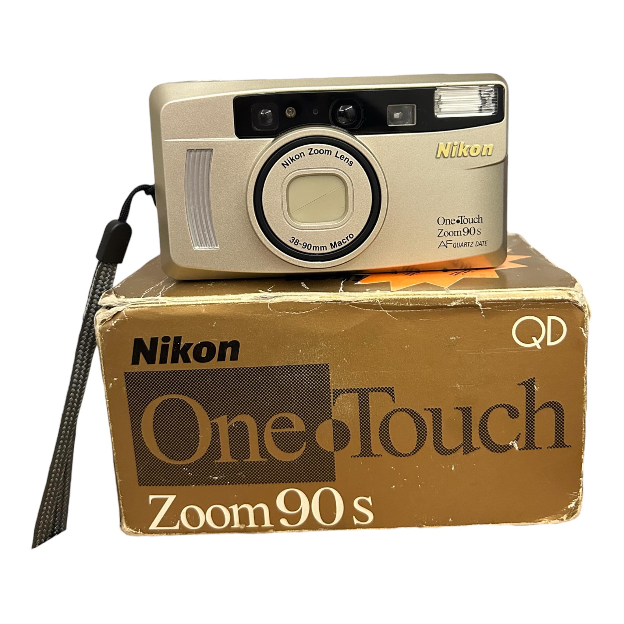 Vintage Nikon One Touch Zoom 90s Camera (full Set, Tested Working