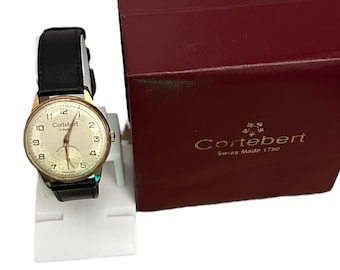Vintage CORTEBERT  Swiss  MADE Watch / 17 Rubis / 1960s Rare Model/Very good condition/ With Cortobert box Antimagnetic