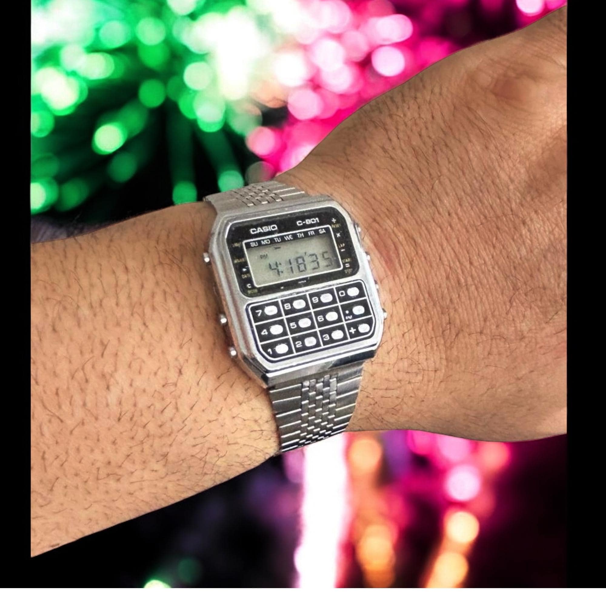 Retro Vintage Casio C-801/ Mens Watch Digital Quartz Casio