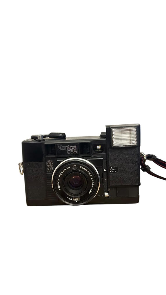 Vintage Konica C35 Camera: Hexanon 35mm F2.8 Lens, Street