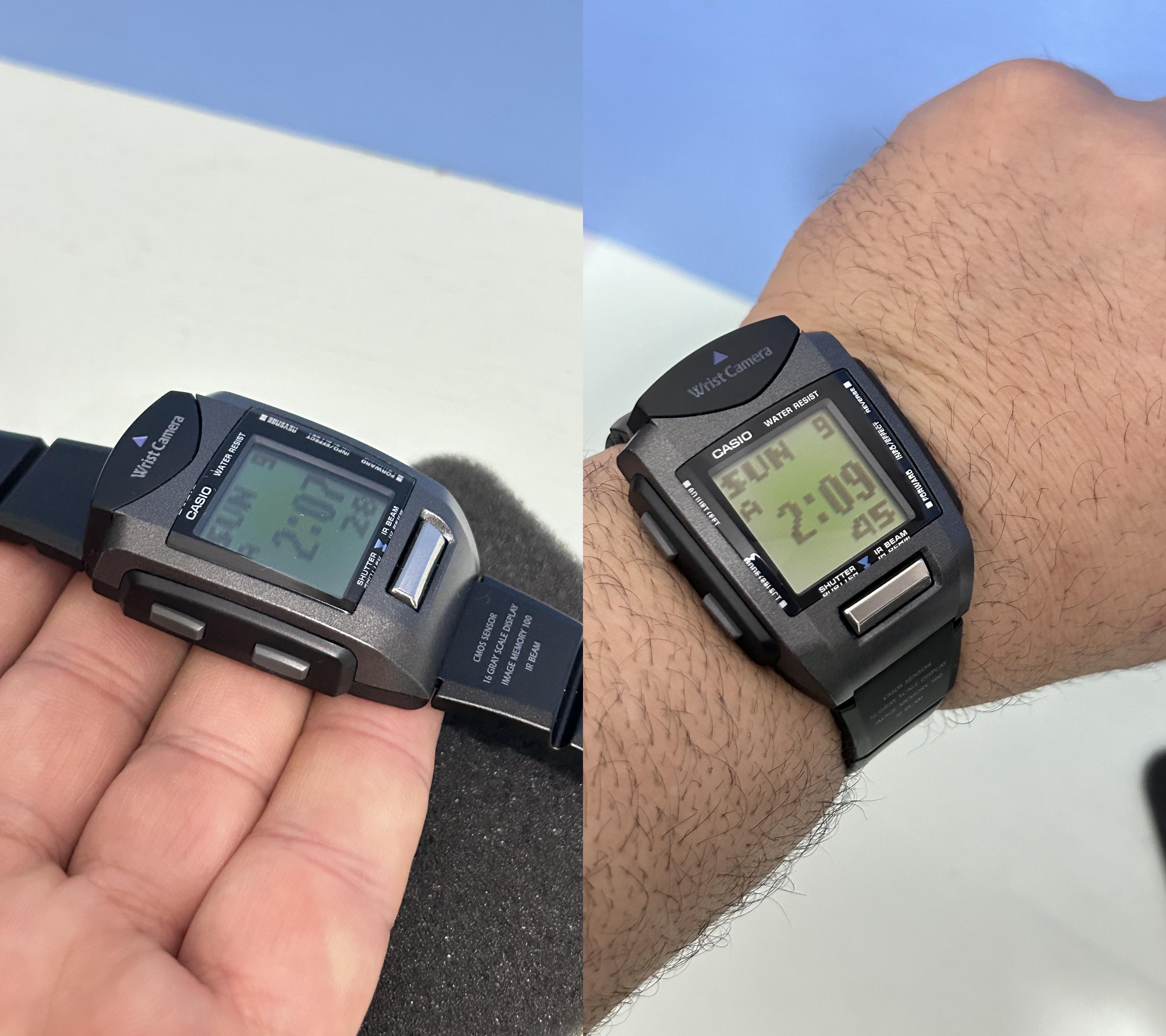 CASIO WQV-1 Wrist Camera 時計 カシオ、世界初の腕時計型デジタルカメラと腕時計型MP3プレーヤー