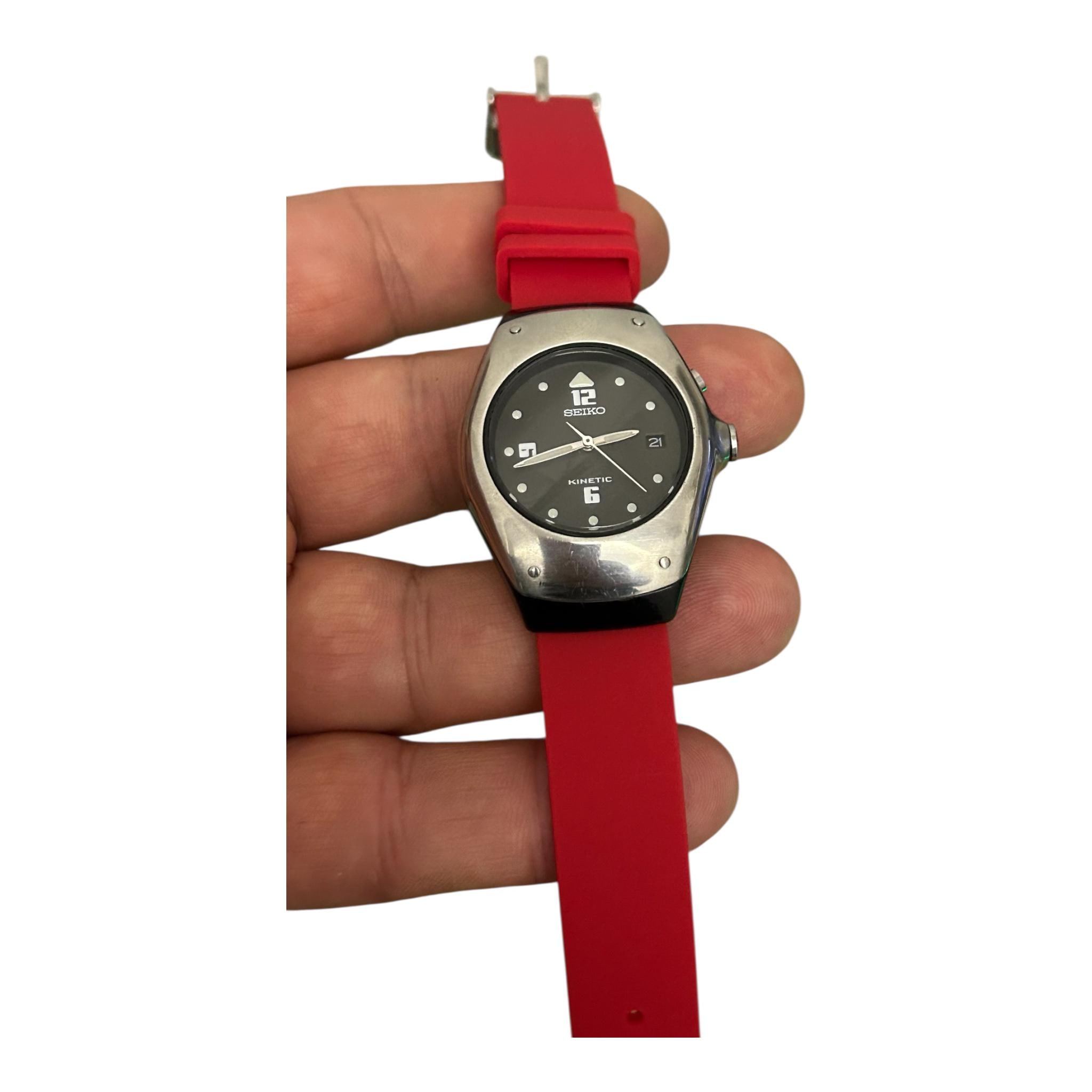 Vintage Seiko Kinetic 3M22-0D40 Watch Japan, Mens Gift, Garmin