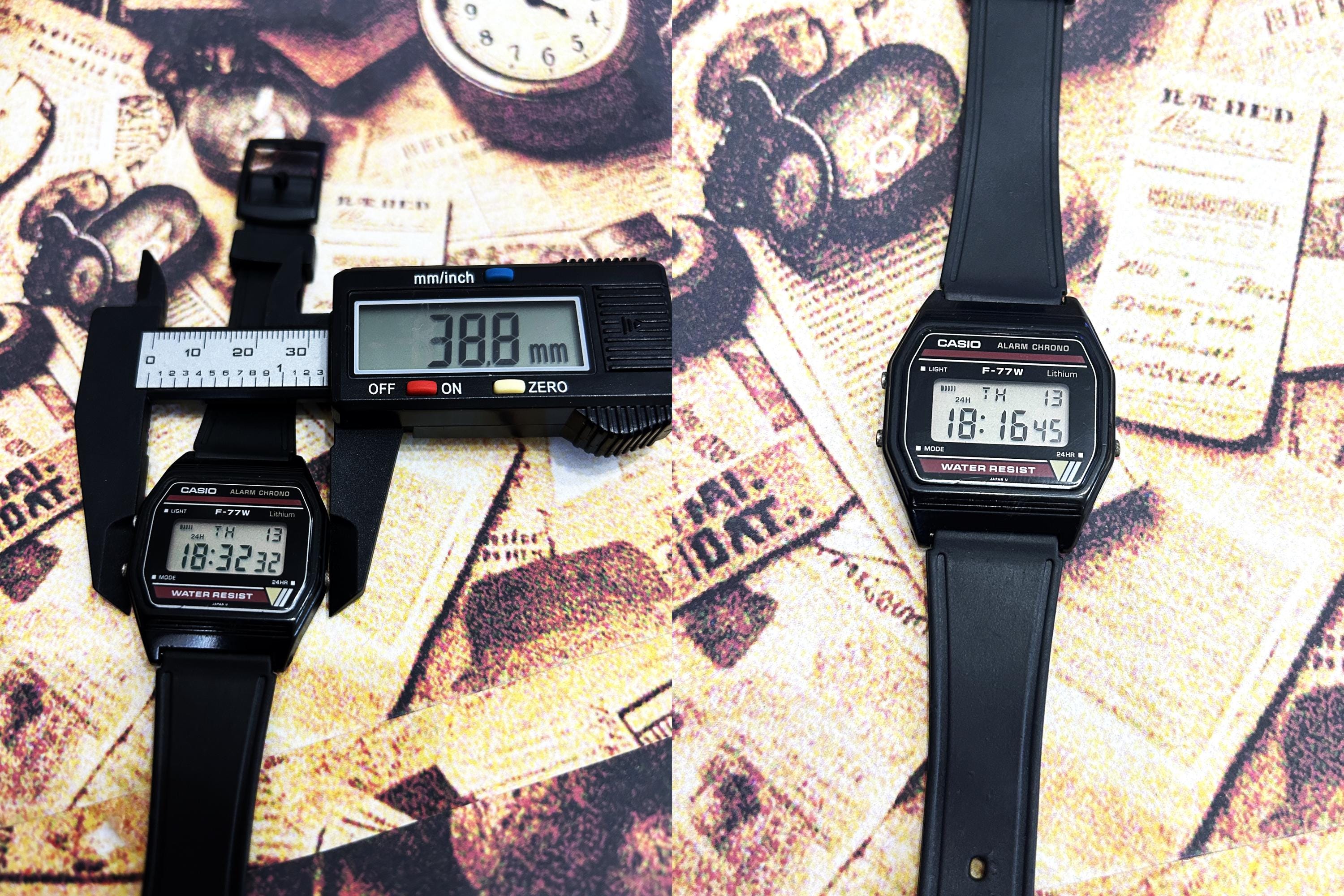 RARE Casio Quartz F-77W Digital Vintage Men's Watch 1980s