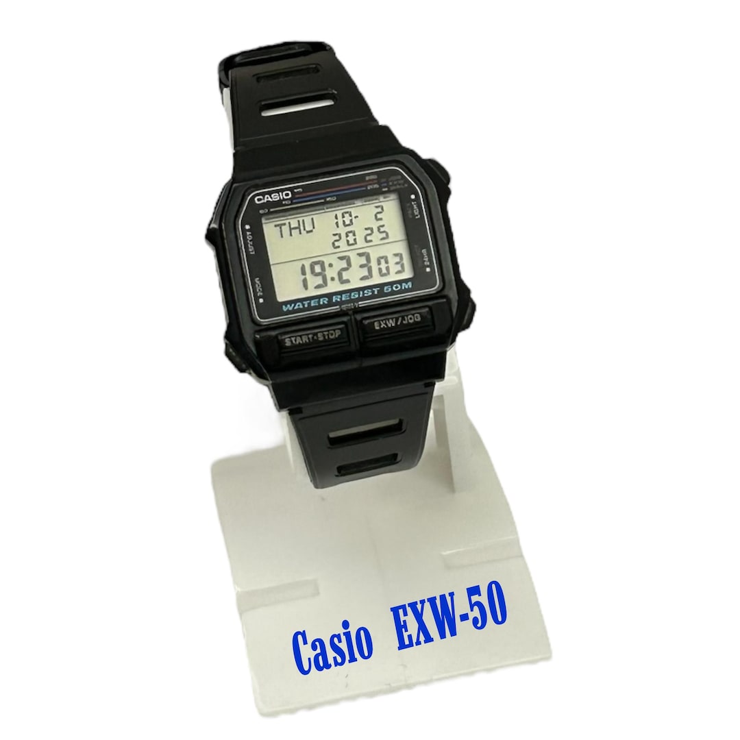 CASIO カシオ CALORIE PEDOMETER EXW-50 電池交換済 Buy Casio EXW-50 Digital Watch/calorie Jog Walk Very Good