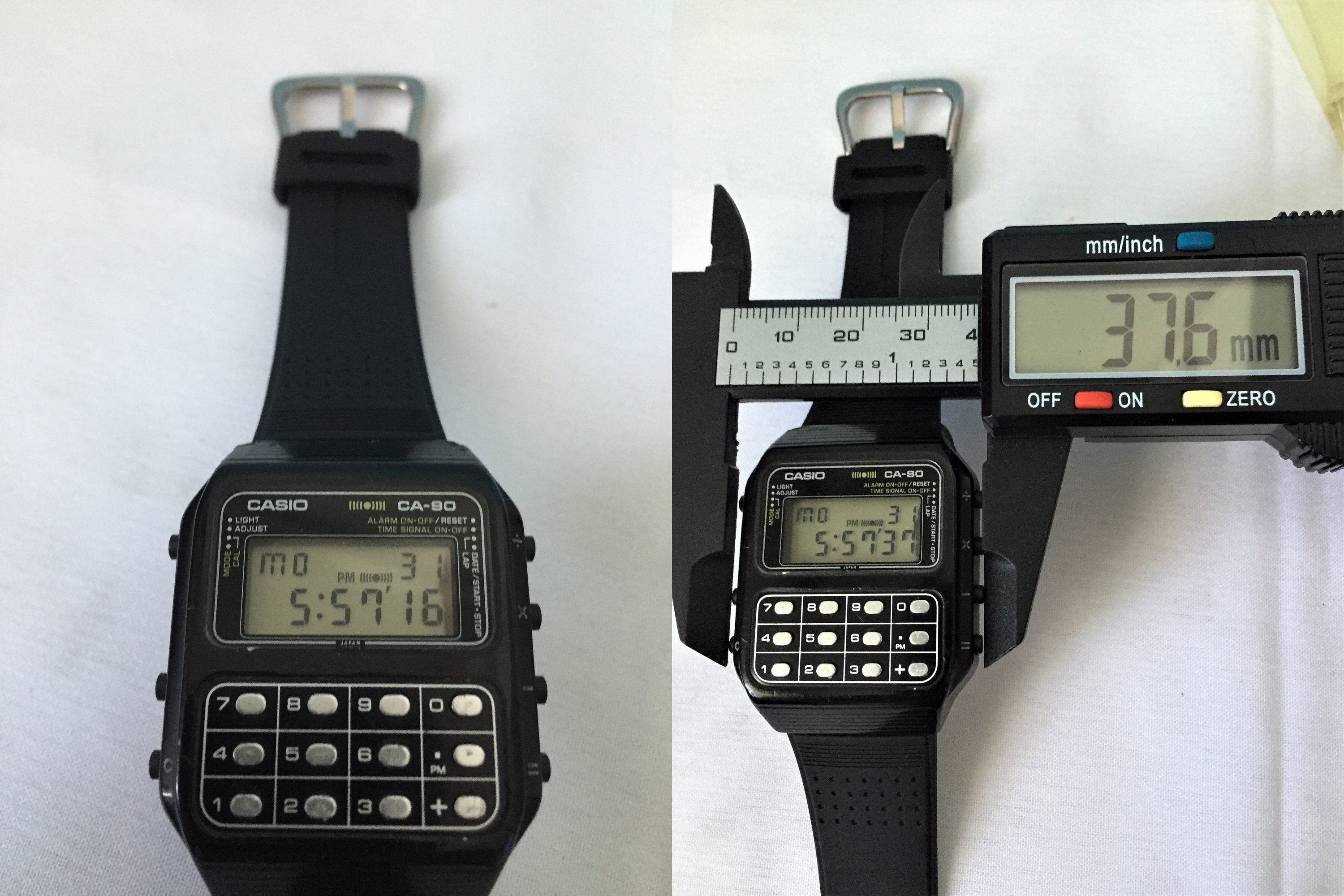 Vintage Casio CA-90 / Digital Calculator Japan Made Watch