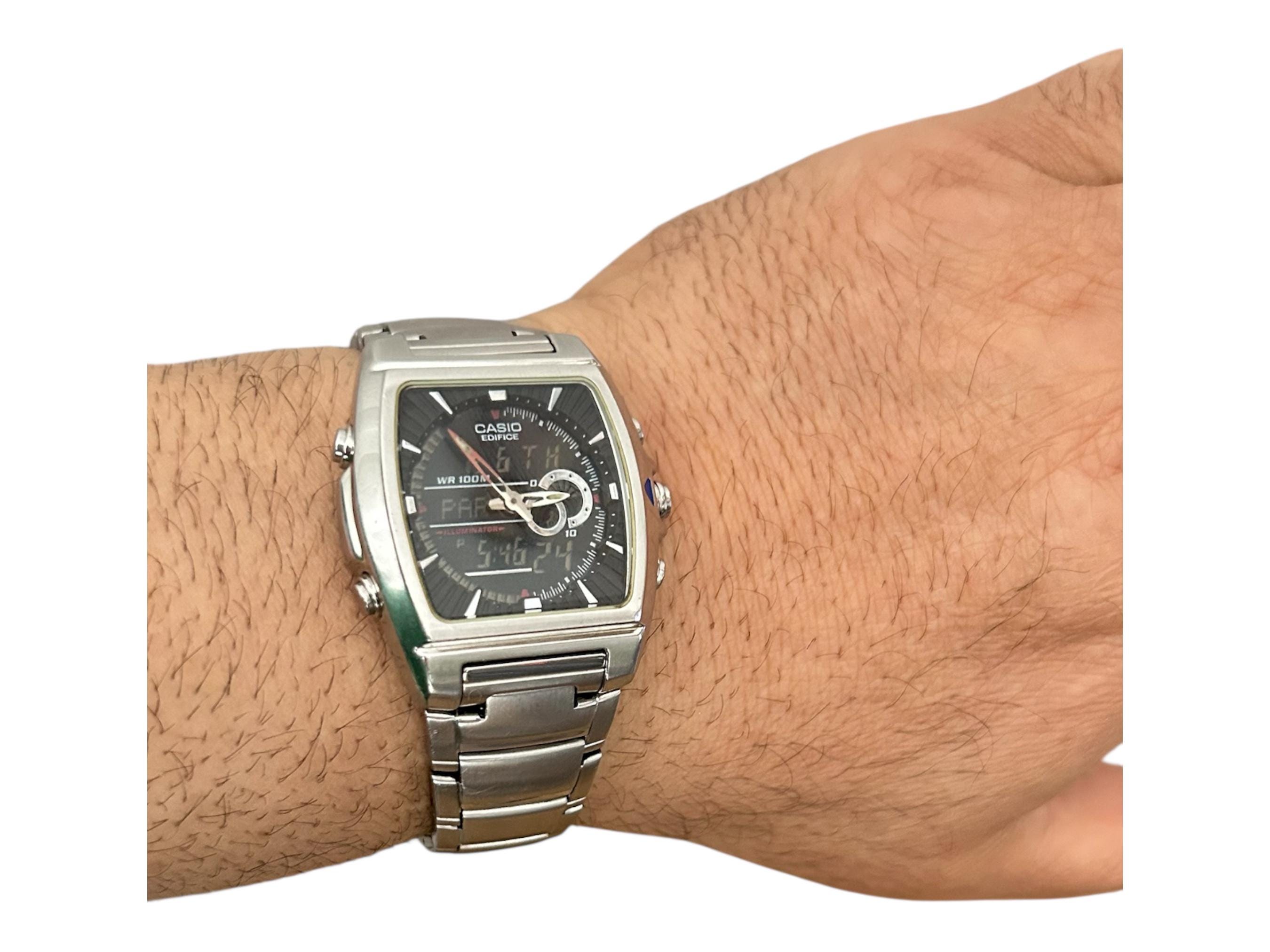 Casio Watch Efa-120 Analog, Digital: Ana-digi Edifice, Fast