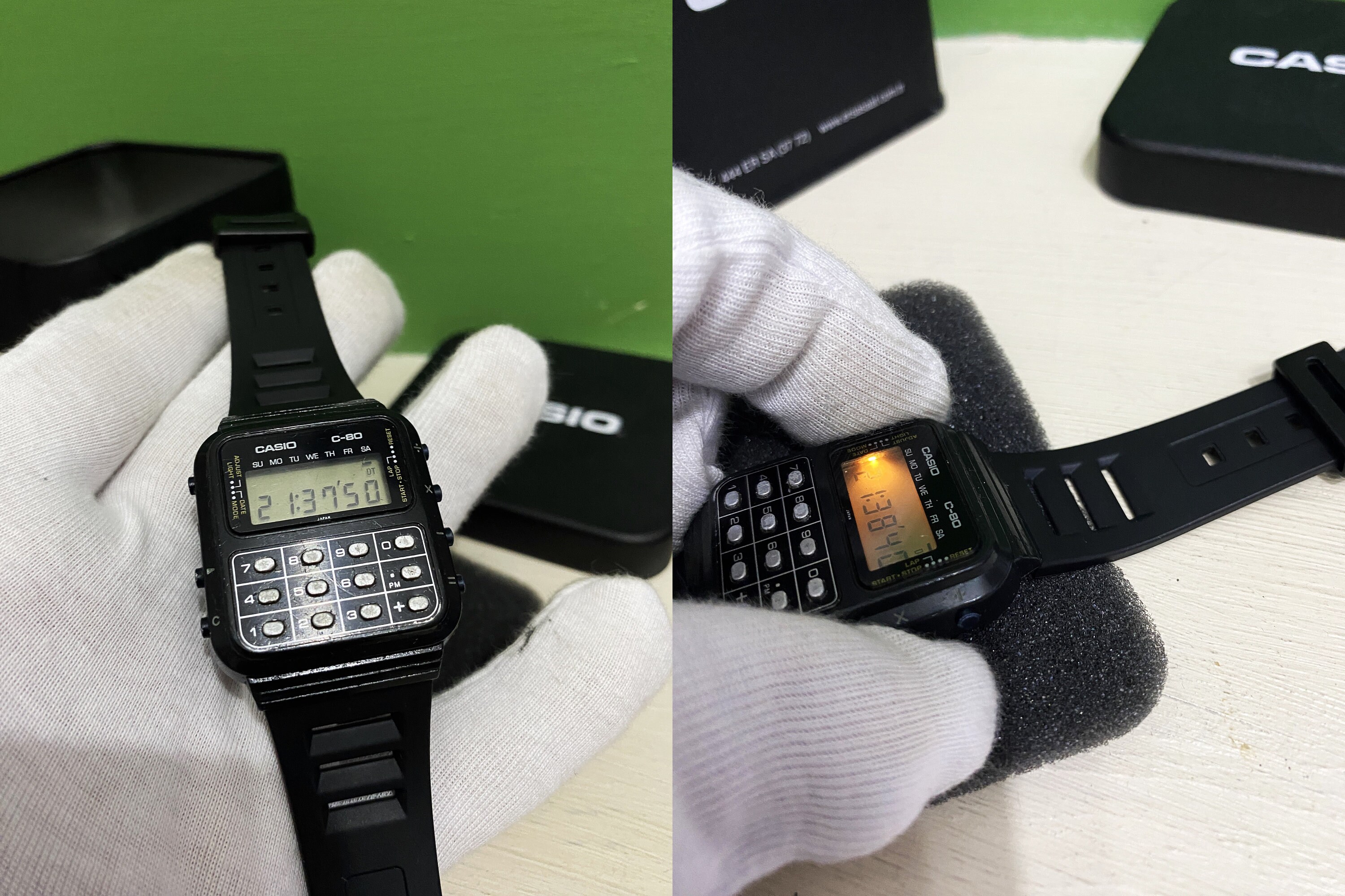 Vintage Casio C-80 Calculator/ Watch Module 133 First /casio Vintage Casio C-80 Calculator/ Watch Module 133 First /casio
