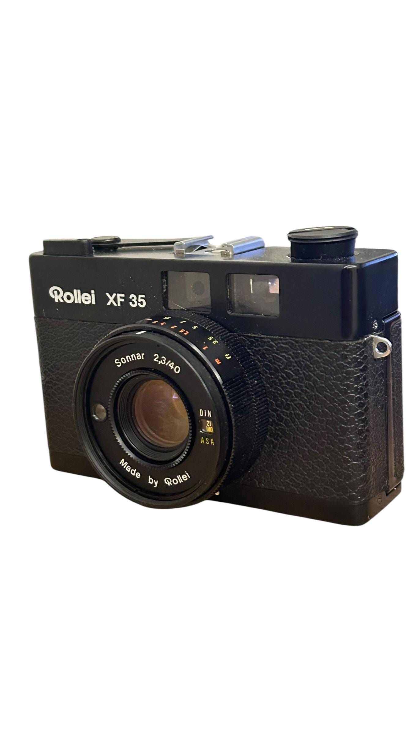 ヴィンテージのローライXF 35フィルムカメラ、ゾナー2.3/40レンズ