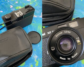 ヴィンテージのローライXF 35フィルムカメラ、ゾナー2.3/40レンズ