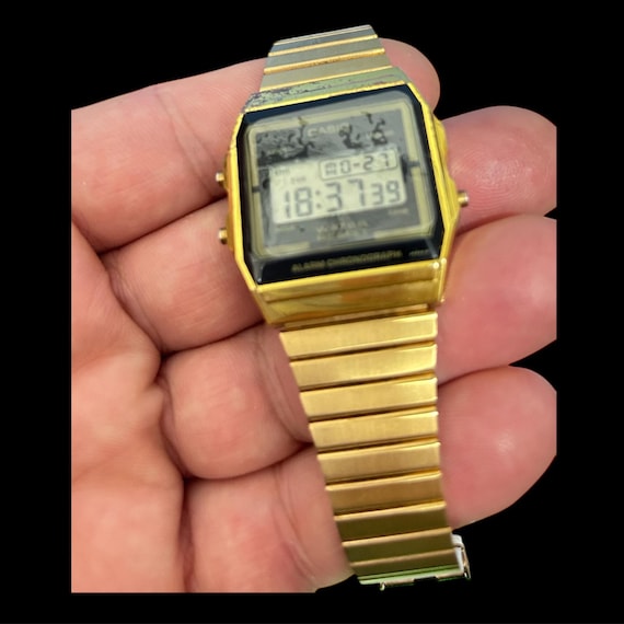 CASIO A156W 80s “Old CASIO”ペプシカラー チープカシオ Original Japan Vintage CASIO A156W Digital Quartz Watch 80s Steel