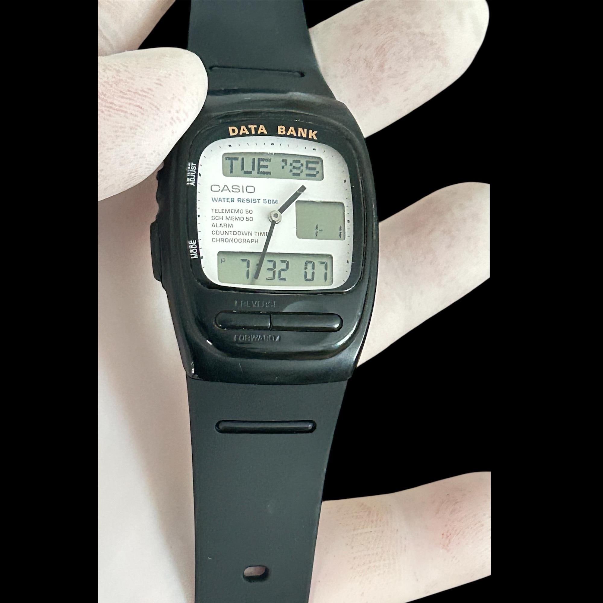 ヴィンテージ カシオ AB-50W データバンクウォッチ：希少な1990年代の 